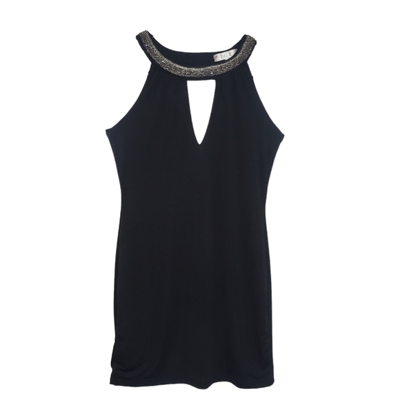 ICU Black Mini Dress Size Medium - Picture 1 of 10